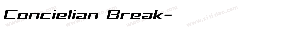 Concielian Break字体转换